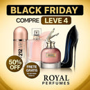 Combo de 4 Perfumes Femininos - Scandal, 212 VIP Rosé, La Vie est Belle e Good Girl